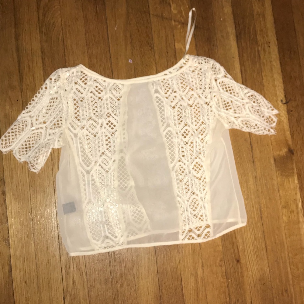 Sheer, Lacey crop top